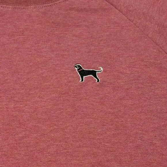 The Black Dog Sweatshirt Crewneck Sweater Salmon Pockets - Mens Med. - Picture 3 of 9